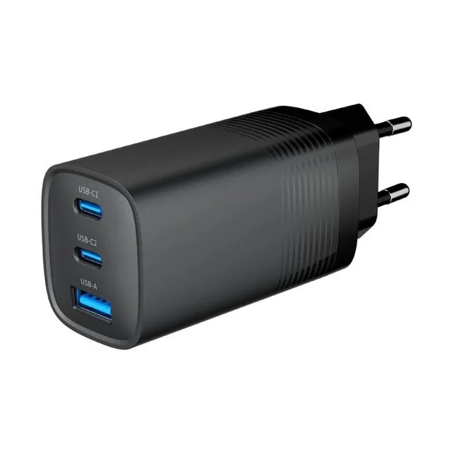 ÎNCĂRCĂTORĂ USB UNIVERSAL QC3.0/TA-UC-PDQC65-01-BK GEMBIRD