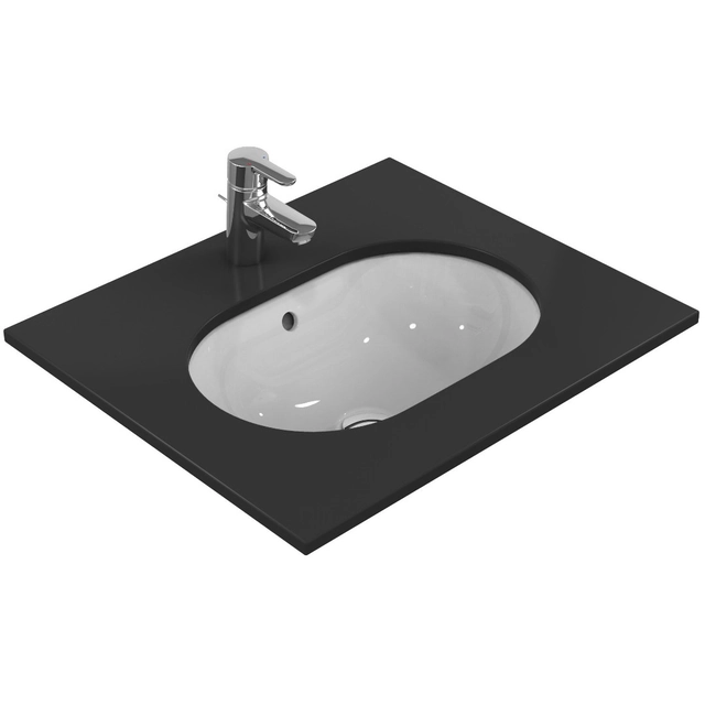 Indbygget håndvask Ideal Standard Connect, Oval, under bordplade, 55x38 cm