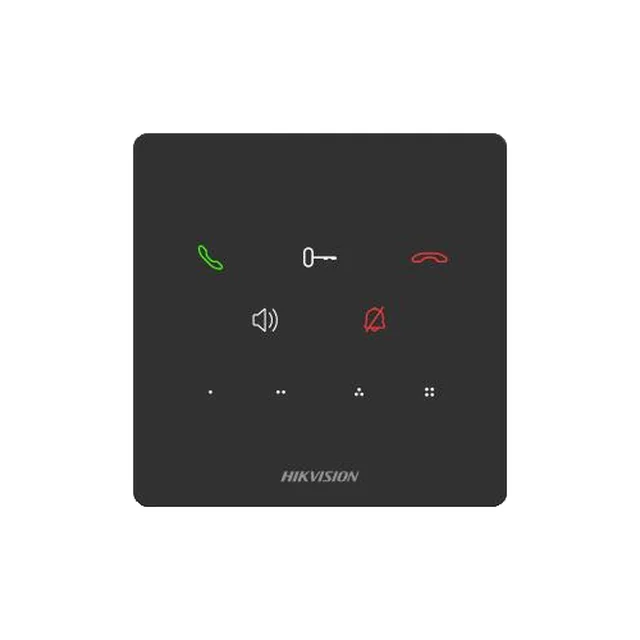 Indendørs station til video intercom kommunikation TCP/IP 9 knapper med berøringsmikrofon højttaler PoE Hikvision - DS-KH6000-E1