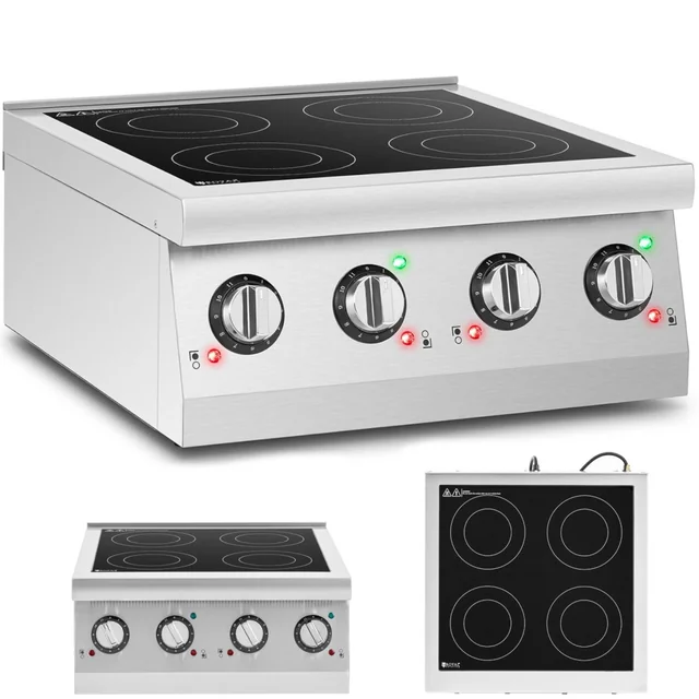Induction cooker 4 adjustable burner 6000 W