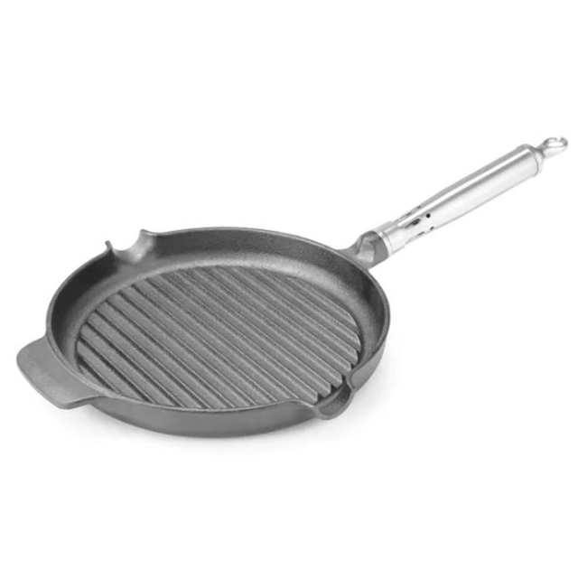 Induction grill pan - cast iron diameter 25 cm | Hendi 629925