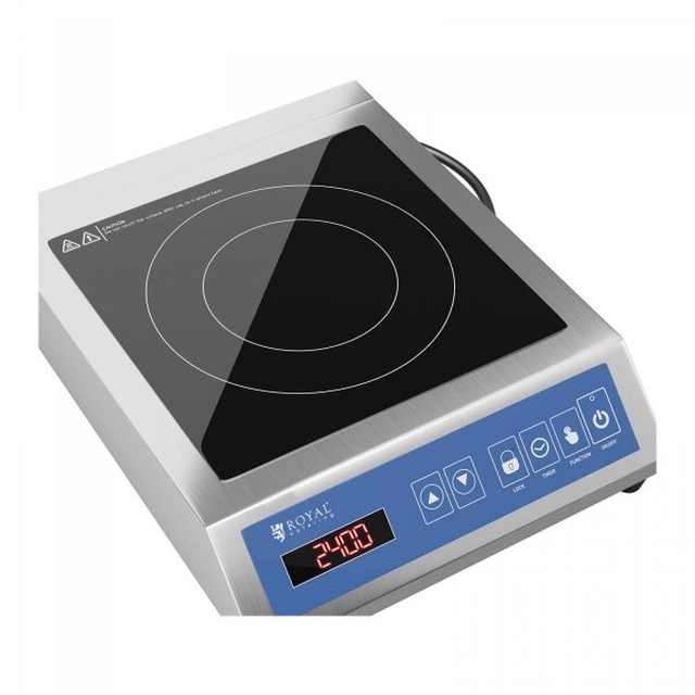 Induktionskochfeld - 3500 W - 28 cm ROYAL CATERING 10011390 RCIK-3500CG