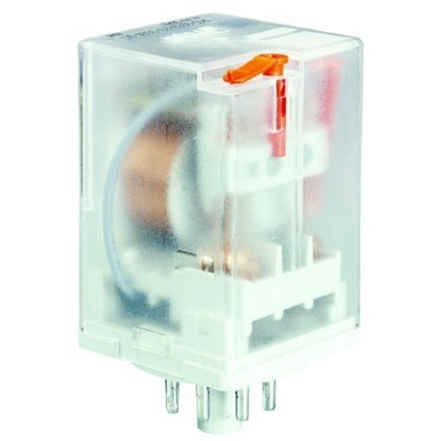 Industrial Relay R15-2012-23-1024-WT contacts 2P, load max 10A/230VAC, coil 24VDC, WT