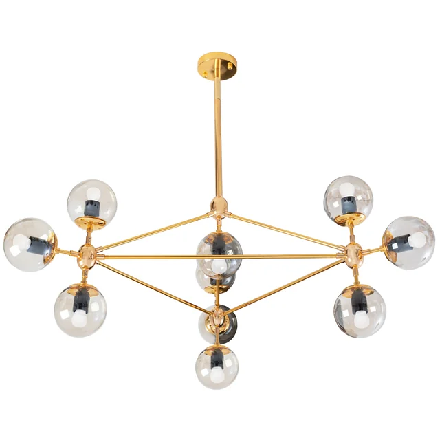 INDUSTRIËLE HANGENDE PLAFONDLAMP APP266-10C GOUD