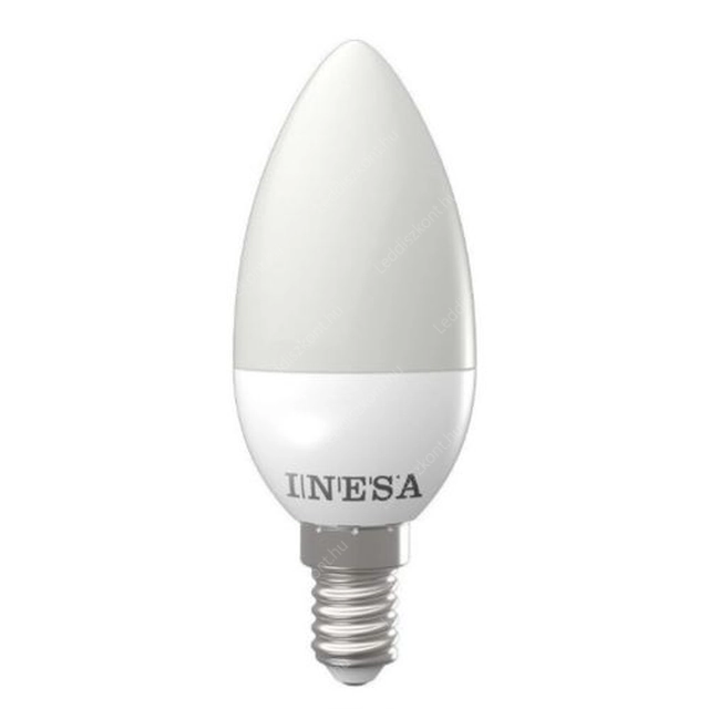 Inesa Led candle burner instead of 4W, 40W bulb. 320 Lumens, 6500K, cold light!E14 socket.