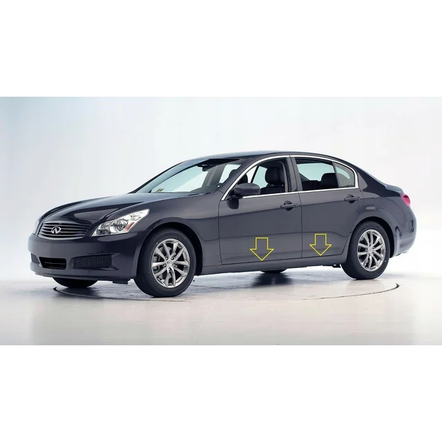 Infiniti G35 2007-2008 - Benzi de protecție laterale cromate pentru uși