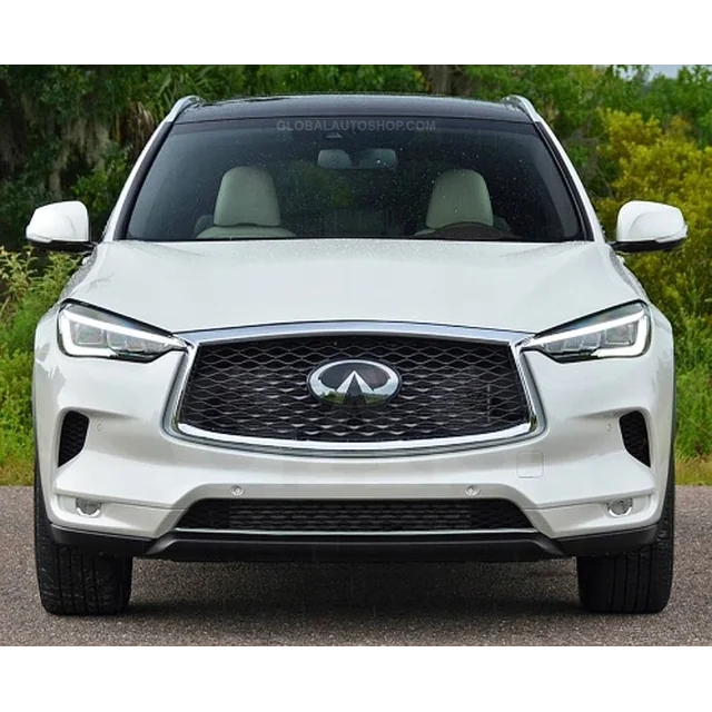 Infiniti QX50 - Calandre à bandes chromées, réglage du pare-chocs factice chromé