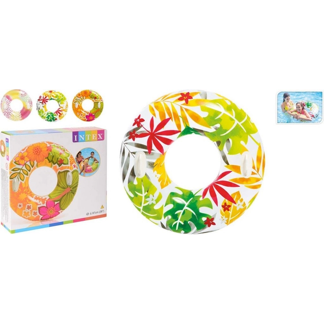 inflatable ring 97cm mix of decors, from 9 years