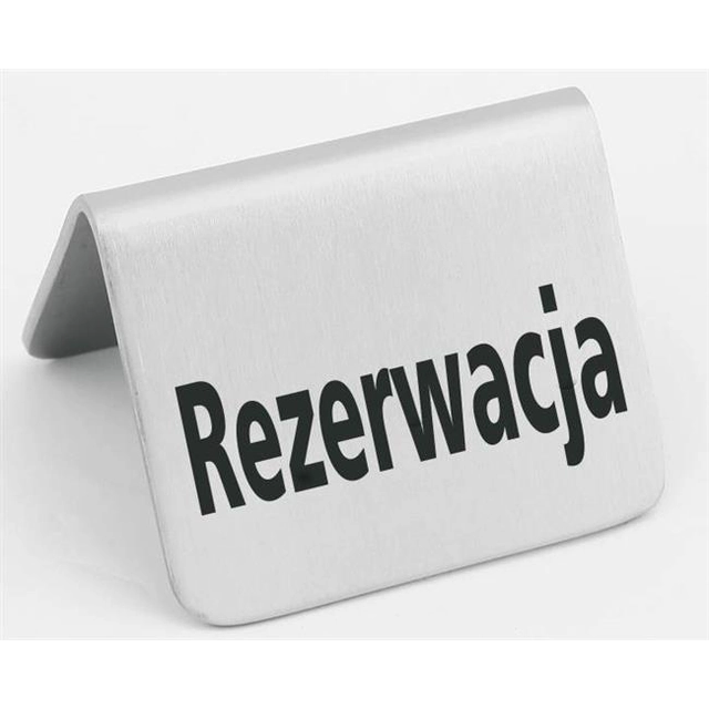 Informacijski znak "Rezervacija"