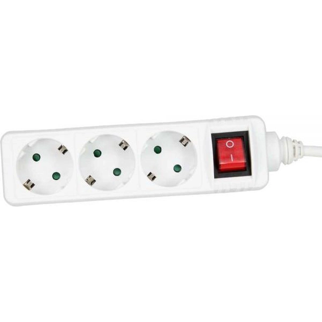 InLine power strip 3 sockets 3 m white (16433T)