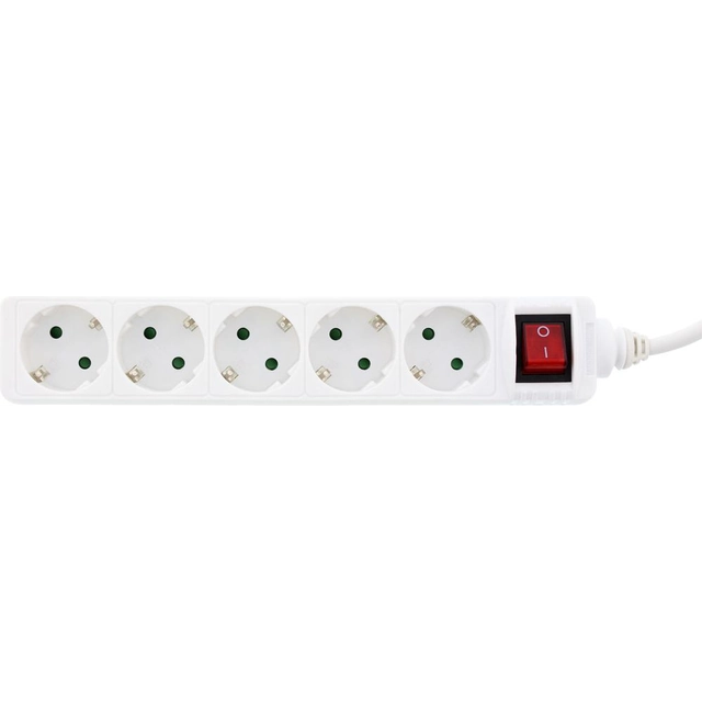 InLine power strip 5 sockets 1.5 m white (16451G)