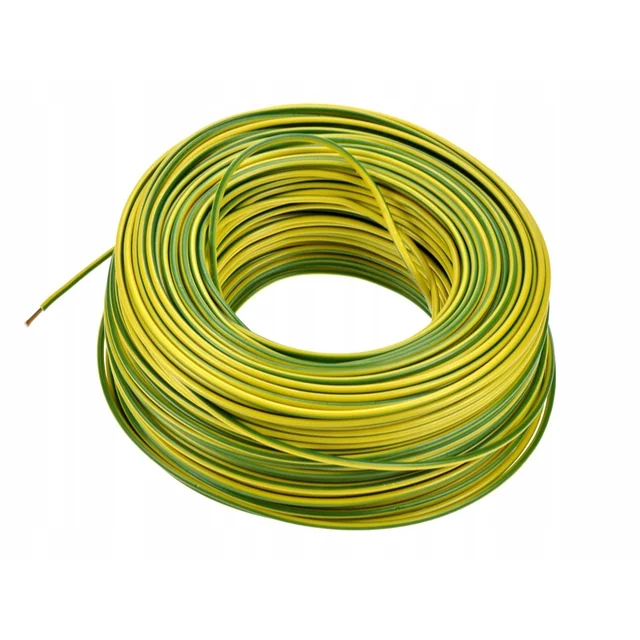 Инсталационен кабел H07V-K 6 жълто-зелен