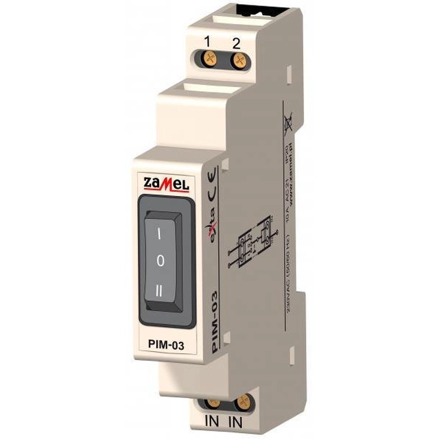 Инсталационен превключвател Zamel I-0-II 230V PIM-03