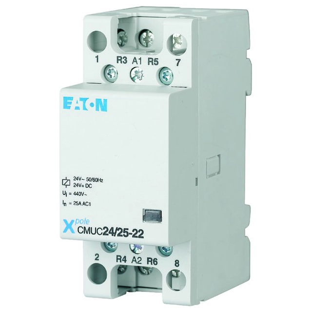 Installation contactor with AC/DC coil CMUC24/25-04