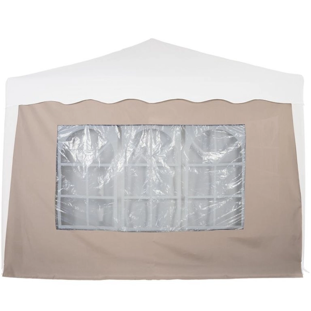 INSTENT Basis zijwand met raam, 3 x 2 m, beige