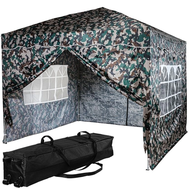 INSTENT Garden tent - 3x3m, camouflage + 4 sides