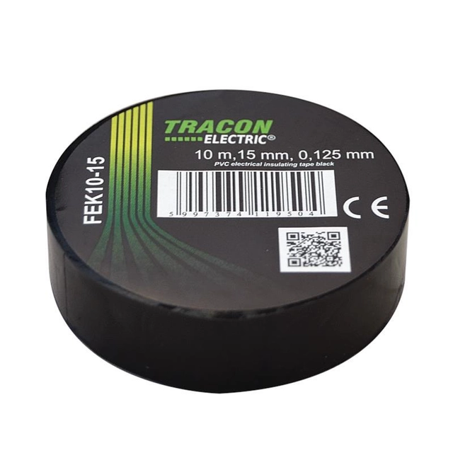 insulating tape 10mx15mm black