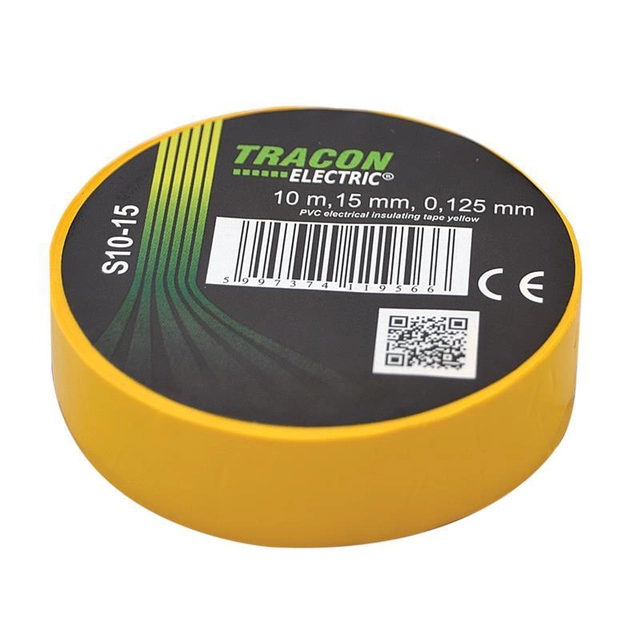 insulating tape 10mx15mm yellow