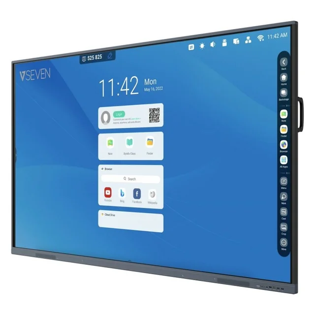 Interactief touchscreen V7 IFP8601-V7HM 4K Ultra HD 86&quot; 50-60 Hz