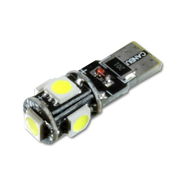 Interlook LED car bulb LED T10 W5W 5 SMD 5050 CAN BUS