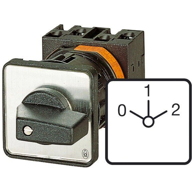 Interrupteur à came Eaton 0-1-2 3P 20A encastré T0-3-8451/E (038849)