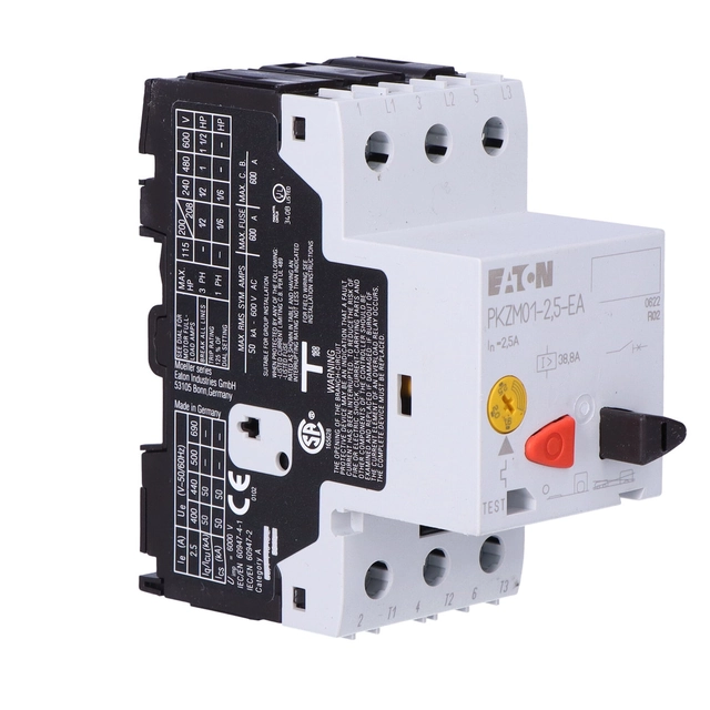 Interrupteur de protection moteur PKZM01,Ir=1,6-2,5A PKZM01-2,5-EA