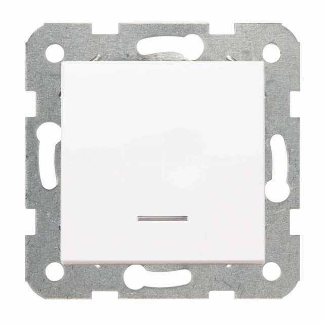 Interrupteur unipolaire (simple) lumineux Viko Panasonic Karre blanc