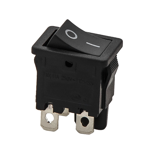 Interruptor basculante preto 6A/230V 1 Peça