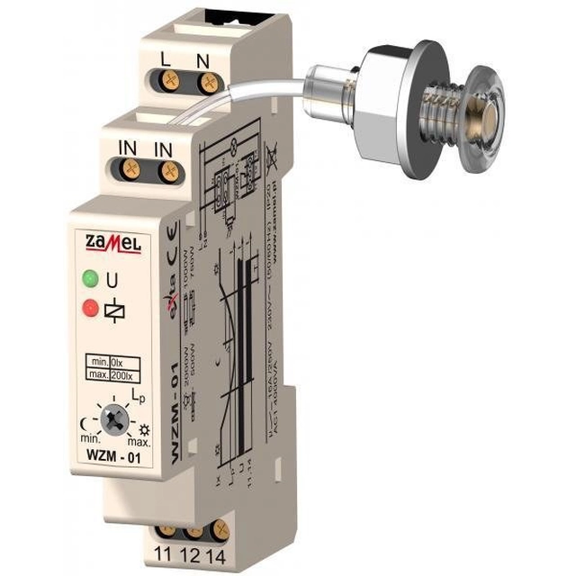 Interruptor crepuscular com sonda SOH-01 230V TIPO CA:WZM-01/S1