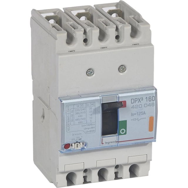 Interruptor de alimentação Legrand 3P 125A 25kA DPX3 160 (420046)