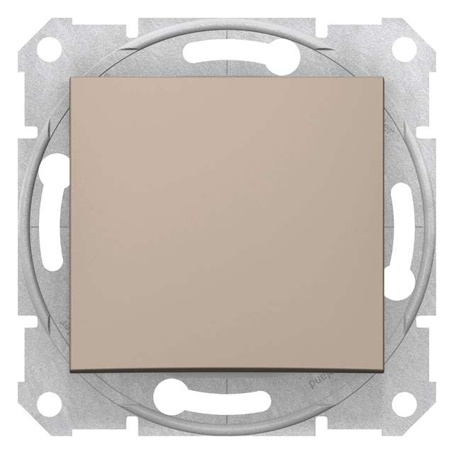 Interruptor de cabeza de escalera Sedna 1P 10A IP20 Titanio