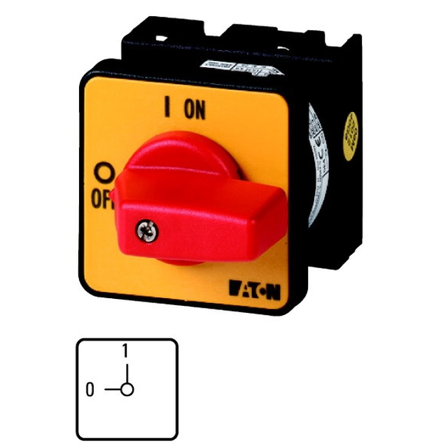 Interruptor de câmera Eaton T0-2-1/E-RT 20A 6,5kW 011082