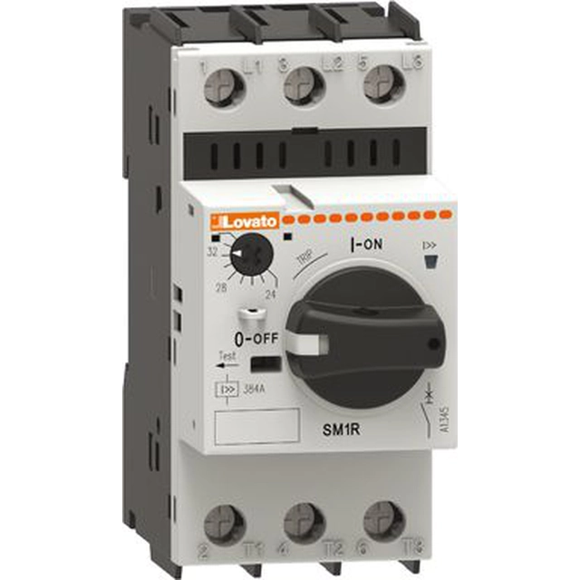 Interruptor de motor eléctrico Lovato con perilla 9 -14A 100kA 400V (SM1R1400)