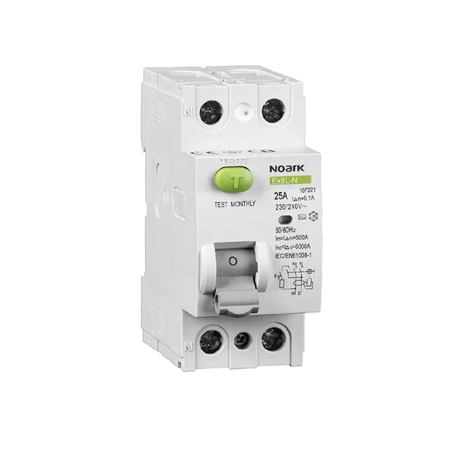 Interruptor diferencial Icn=6kA, 2-bieg., In=40A, 100mA, tipo A