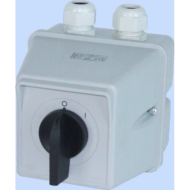 Interruptor Elektromet Cam 0-1 3P 63A IP44 ŁK 63-13 na caixa (926313)