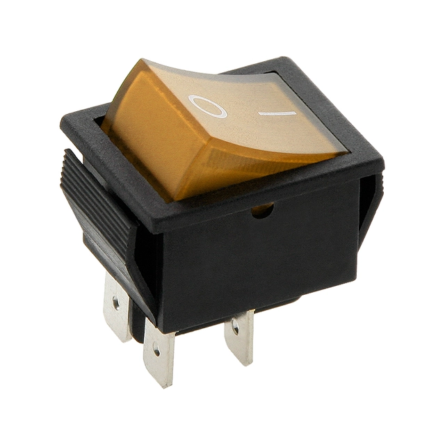 Interruptor MK621 amarelo 12V iluminado 1 Arte