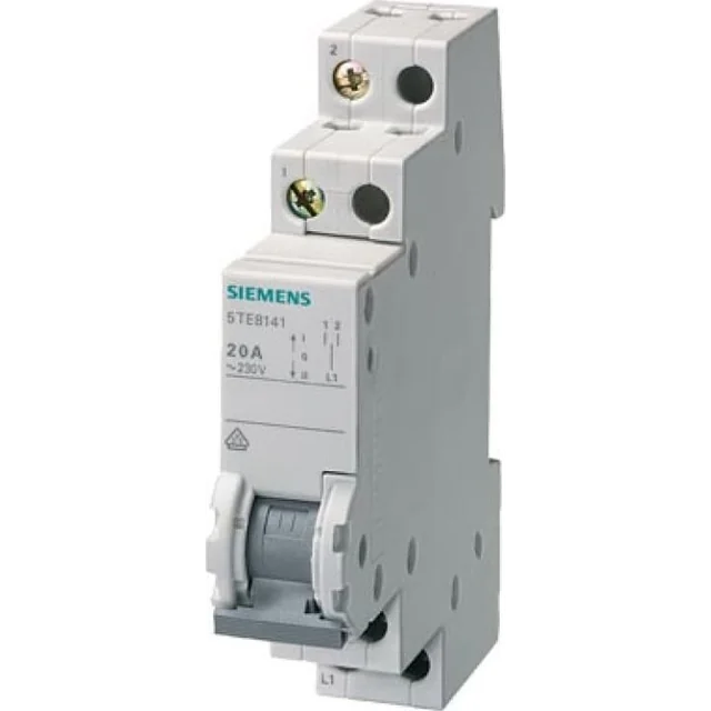 Interruttore modulare Siemens Control 3-pozycyjny (I-0-II) 400V AC 20A 2CO 5TE8142