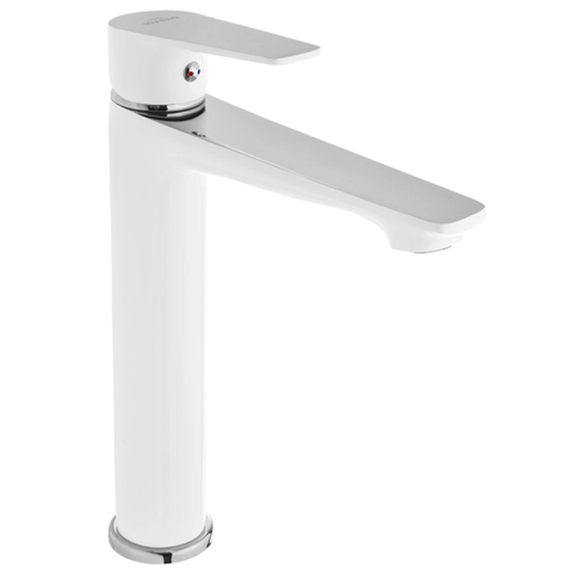 Invena Dokos high washbasin tap white/chrome BU-19-W02-V