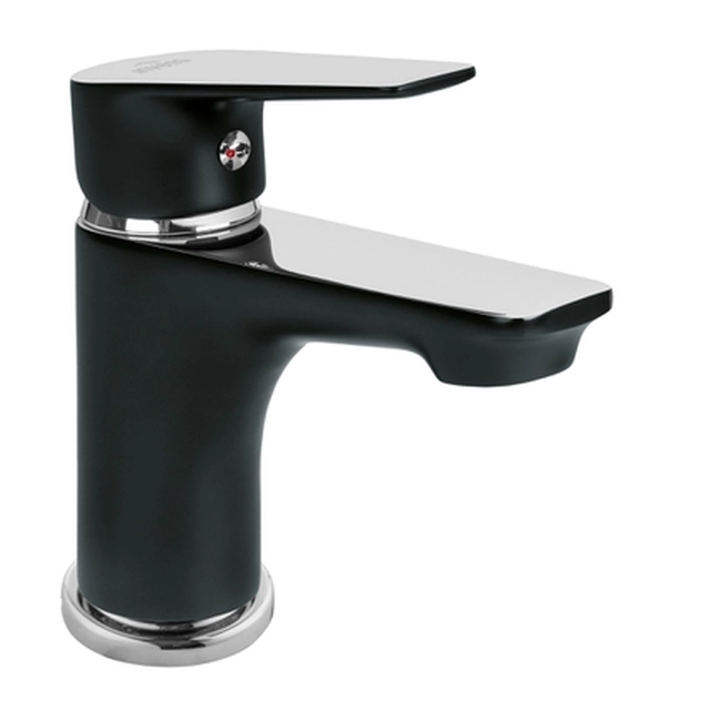 Invena Dokos robinet de lavabo noir/chrome BU-19-004-V