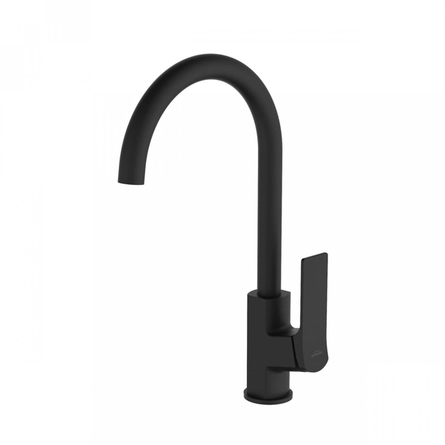 Invena Neri black sink mixer