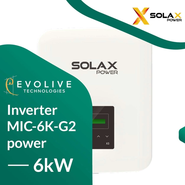 Inversor de red Solax X3-MIC-6K-G2