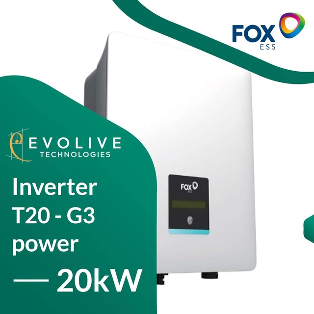 Inversor FoxESS T20 - G3 / 3-fazowy 20kW