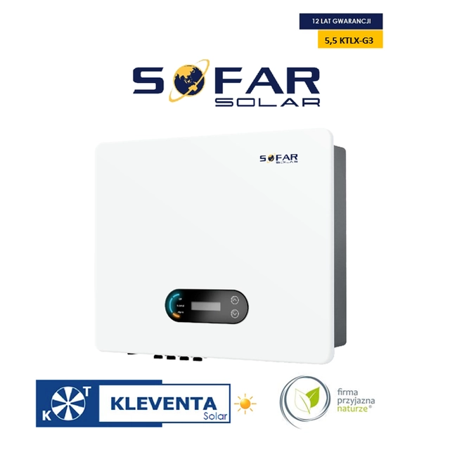 INVERSOR SOFAR 5,5 KTLX - G3 3-fazowy WIFI/DC