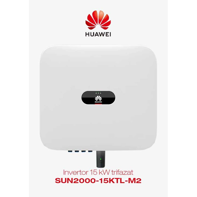 Inverter 15 kW three-phase Huawei SUN2000-15KTL-M2, Wlan