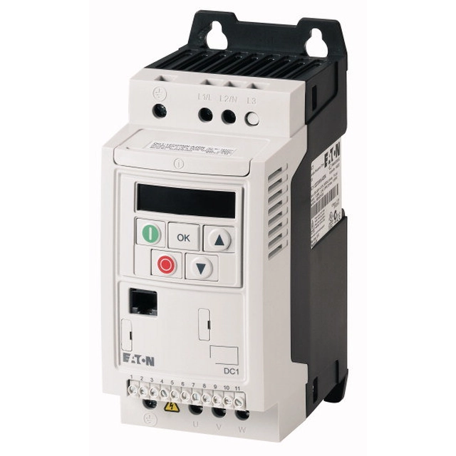 Inverter DC1-344D1FN-A20CE1 1,5kW 3-fazowy 400V with RFI filter and built-in LED display IP20