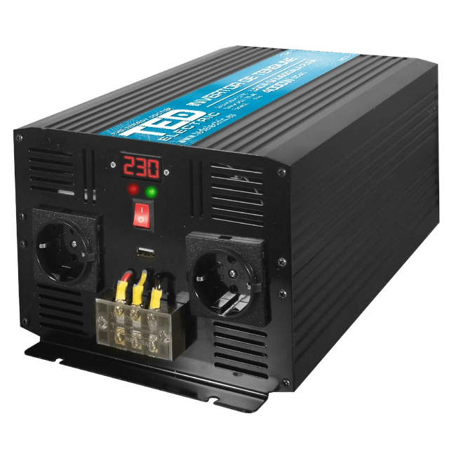 Inverter from 12V to 230V 4000W pure sine wave, TED000415