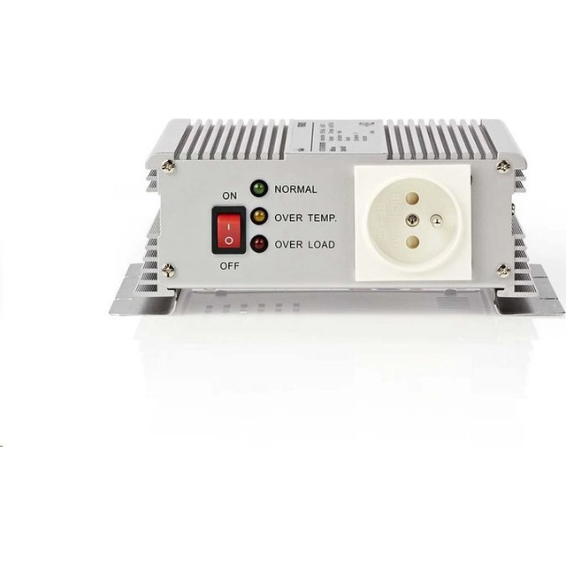 Inverter Modified sine wave | Input voltage: 12 V DC | Output power connector(s): 1 | 230 V AC 50 Hz | 600 W | Peak output power: 1500 W | Socket type: Type E | Battery Terminals | Modified sine wave | Fuse | Silver