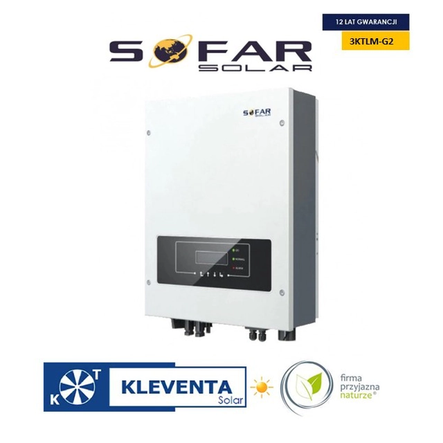 INVERTER omvormer SofarSolar 3kW 2MPPT 1 FASE ( SofarSolar 3 KTLM - G2 1F) VOLLEDIGE VERKOOP