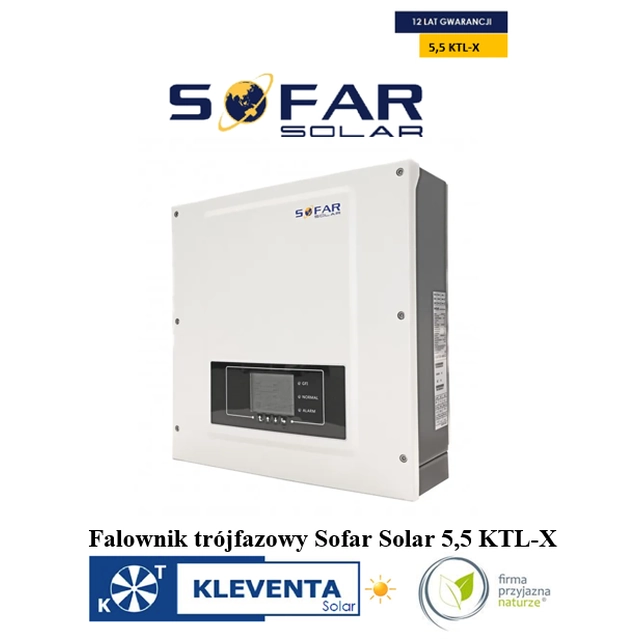 INVERTER SOFAR 5,5KTL-X, 3-FAZOWY SOFAR SOLAR 5,5KTLX (γενιά 2) WIFI/DC