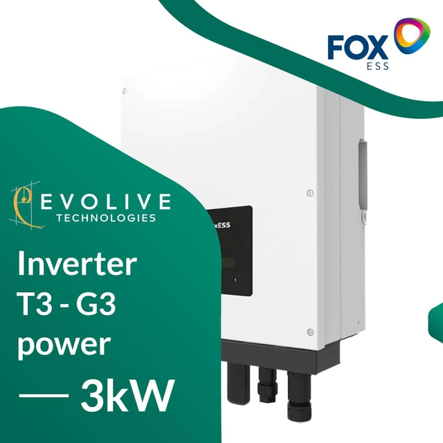 Invertor FoxESS T3 - G3 / 3-fazowy 3kW